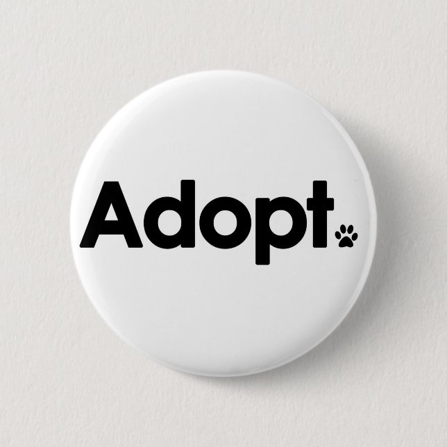 WHS Adopt Logo 2 Inch Round Button (Front)