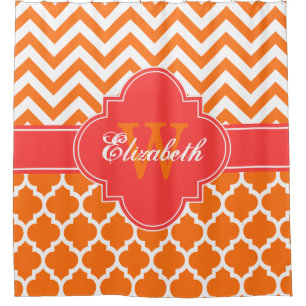 Wht Coral Red Moroccan #5 Chevron 1IQRN