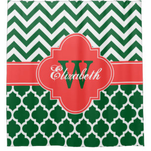 Wht Coral Red Moroccan #5 Chevron 1IQRN