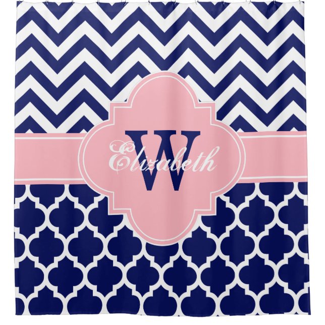 Wht Pink Moroccan #5 Chevron 1IQRN (Front)