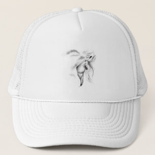 Whte Horse Head Hat