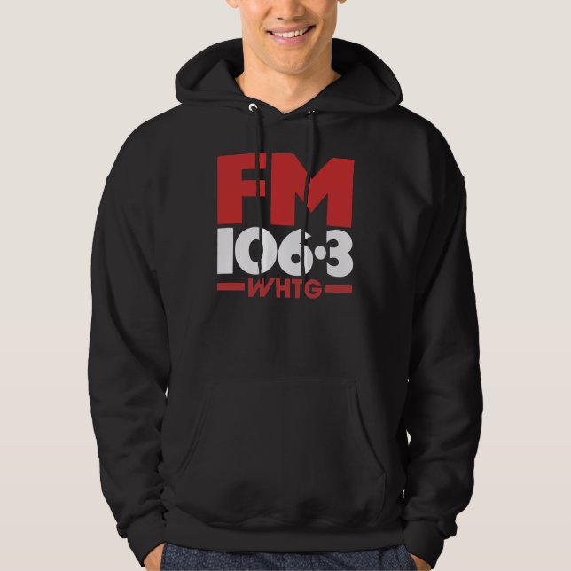 WHTG 106.3 Chemise radio FM _ Sweat - shirt à capu (Devant)