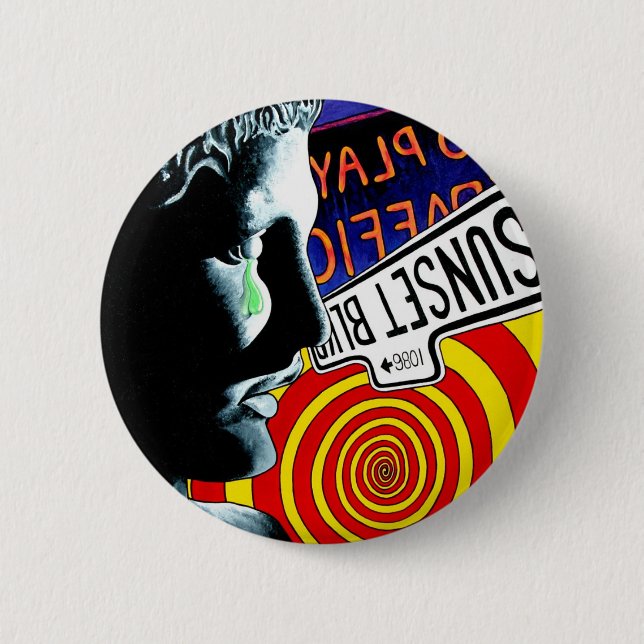 "WHY" 2 INCH ROUND BUTTON (Front)