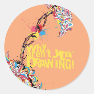 Why Aren't You Drawing! Skeleton stickers