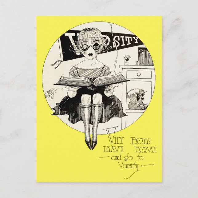 Why Boys Leave Home And Go To Varsity Postcard (Front)