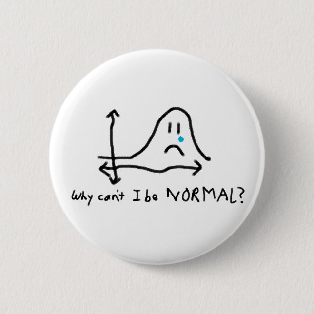 Why can't I be normal? 2 Inch Round Button (Front)