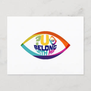 Why Can't You See You Belong With Me Holiday Postcard