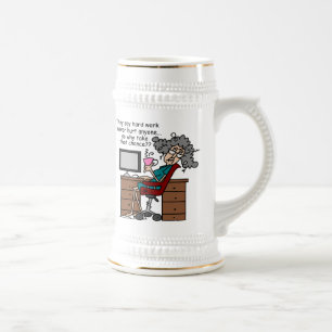 Why Chance Hard Work Humour Beer Stein