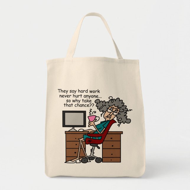 Why Chance Hard Work Humour Tote Bag (Front)