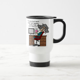 Why Chance Hard Work Humour Travel Mug