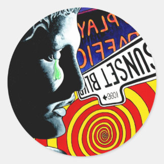 "WHY" CLASSIC ROUND STICKER