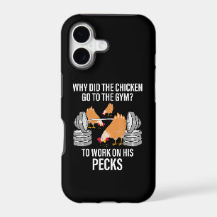Why Did The Chicken Go To The Gym Funny Animal