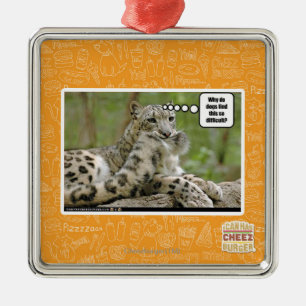 Why do dogs find this so difficult? metal ornament