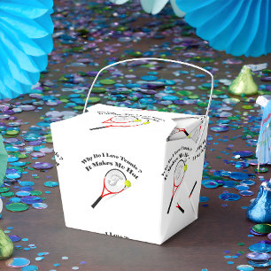 Why do I love tennis.It makes me hot Favor Box