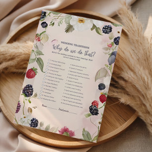Why Do We Do That Wedding Traditions Game