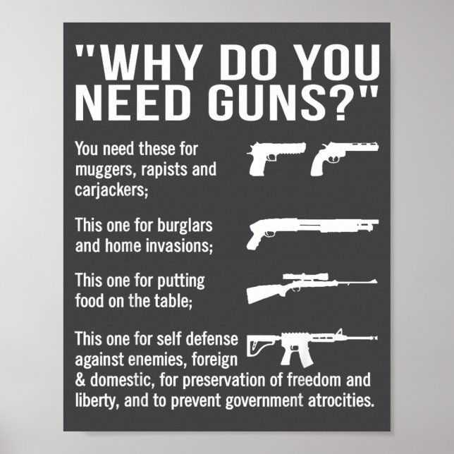 Why Do You Need Guns  Poster (Front)