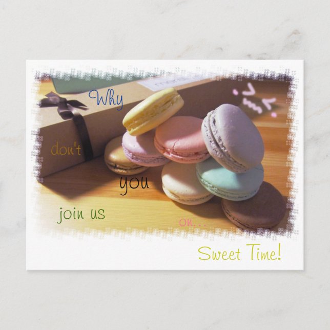 Why Don't You Join Us on...Sweet Time! Postcard (Front)