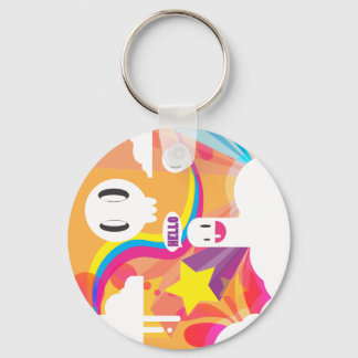 Why hello there! keychain