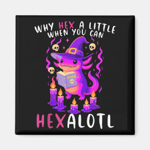 Why Hex A Little When U Can Hexalotl Witch Axolotl Magnet