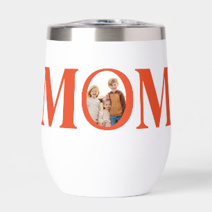Why I Like Wine Personalized Photo Mom Orange