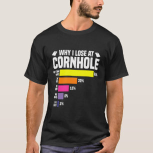 Why I Lose At Cornhole Cornhole Player T-Shirt