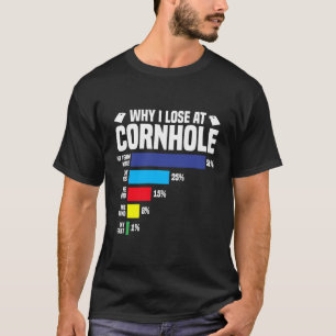 Why I Lose At Cornhole Cornhole Player T-Shirt