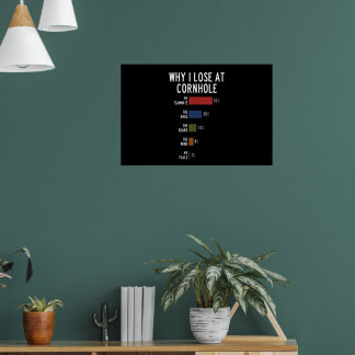 Why I Lose At Cornhole Poster