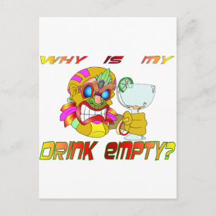 Why is my Drink Empty? Postcard