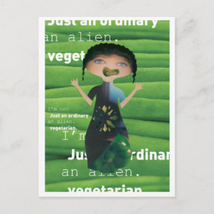 Why not vegetarian postcard