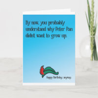 Why Peter Pan didn't want to grow up