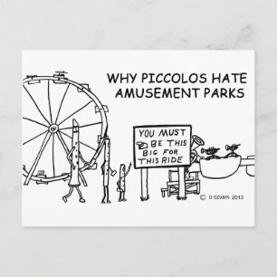 Why Piccolos Hate Amusement Parks Postcard