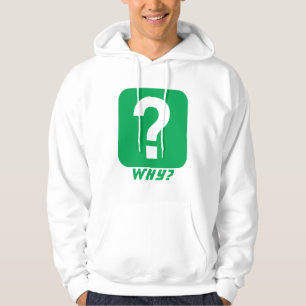Why Question Mark Monogram Hoodie