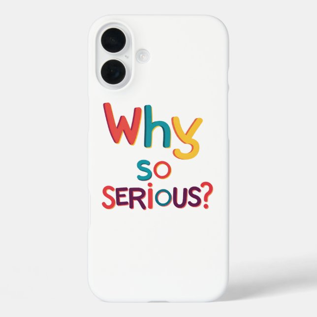 Why So Serious? Case-Mate iPhone Case (Back)