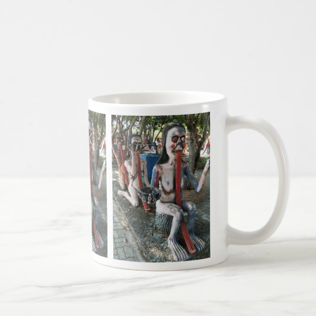 Why the looonnng TONGUE? ... 3 Scary Thai Ghouls Coffee Mug (Right)