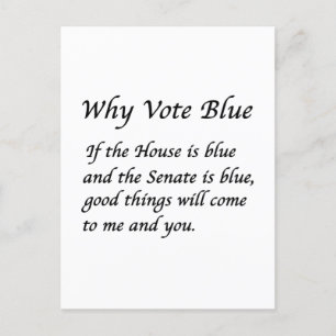 Why Vote Blue in 2026 Postcard
