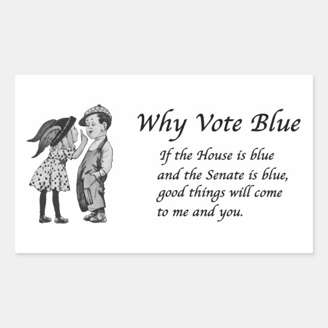 Why Vote Blue in 2026 Sticker (Front)