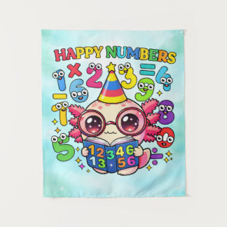 Why Was 6 Afraid of 7 Funny Math Design Tapestry