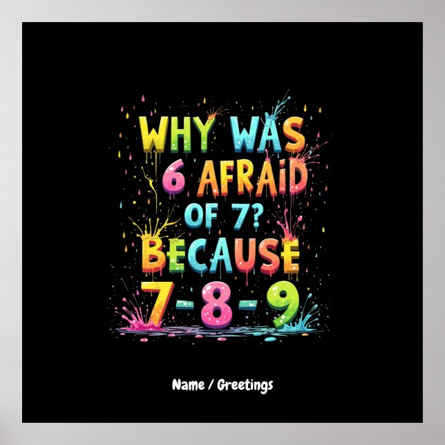 Why Was 6 Afraid of 7 The Meaning Behind "7-8-9"  Poster (Front)