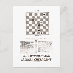 Why Wonderland Is Like A Chess Game (Preface) Postcard