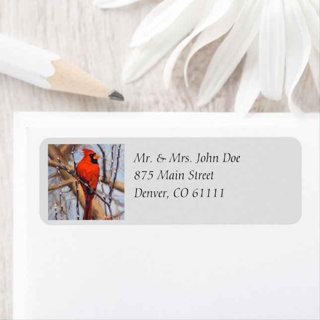 Why Write Out Your Return Address Red Cardinal (Insitu)