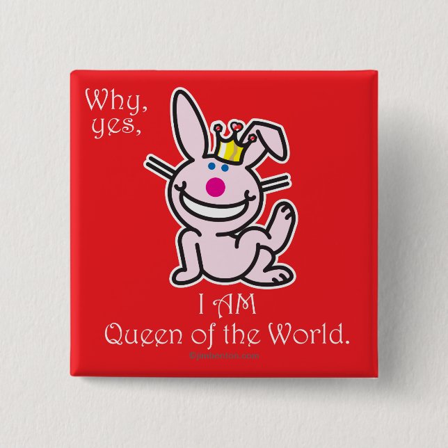 Why Yes 2 Inch Square Button (Front)