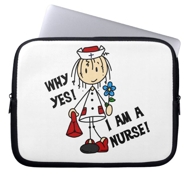 Why Yes I am a Nurse Laptop Sleeve (Front)