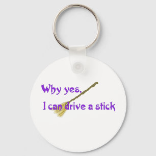 Why yes, I can drive a stick Keychain