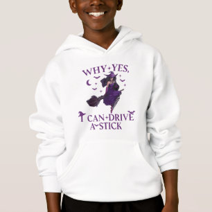Why Yes ICan Drive A Stick Shirt Party Funny Witch