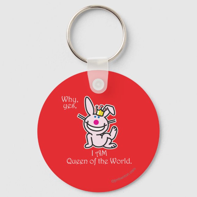 Why Yes Keychain (Front)