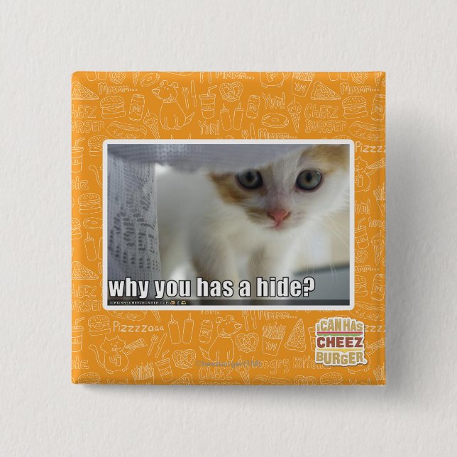 Why you has a hide? 2 inch square button (Front)