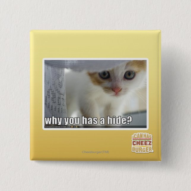 Why you has a hide? 2 inch square button (Front)