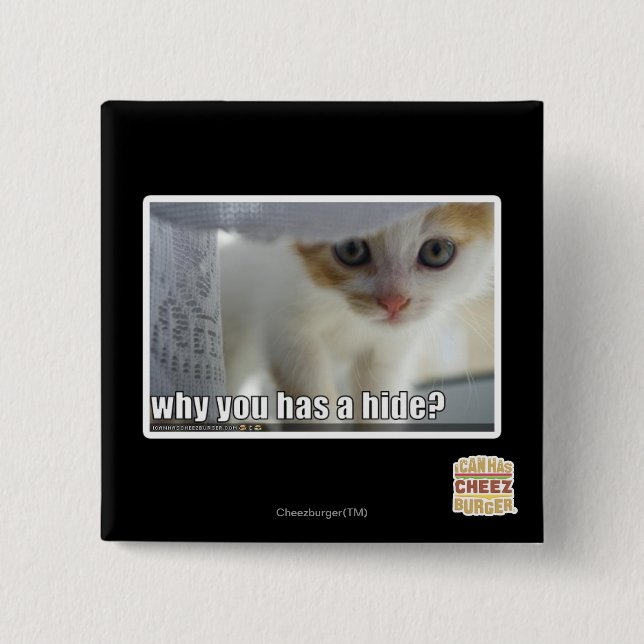 Why you has a hide? 2 inch square button (Front)
