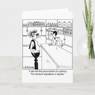 Why's the Doctor's Signature Legible? Card