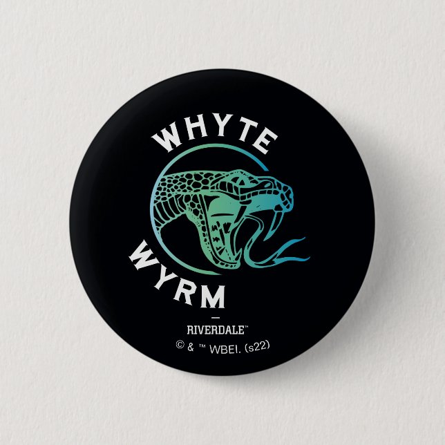 Whyte Wyrm Logo 2 Inch Round Button (Front)